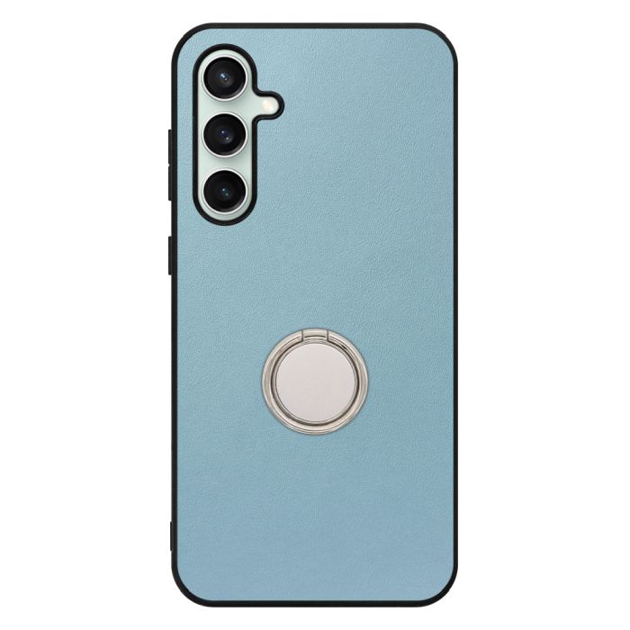 [ LOOF RING-SHELL (シンプル Ver.) ] Galaxy S23 FE s23fe スマホケース 背面 ケース カバー ハードケース スマホリング リング付き 本革 ストラップホール [ Galaxy S23 FE ]