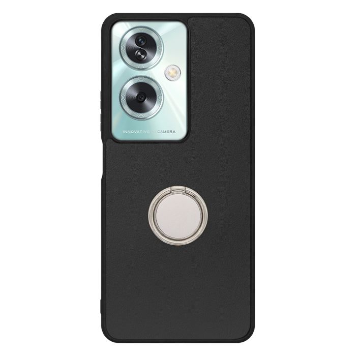 [ LOOF RING-SHELL ] OPPO A79 5G A795G スマホケース 背面 ケース カバー ハードケース スマホリング リング付き 本革 ストラップホール [ OPPO A79 5G ]