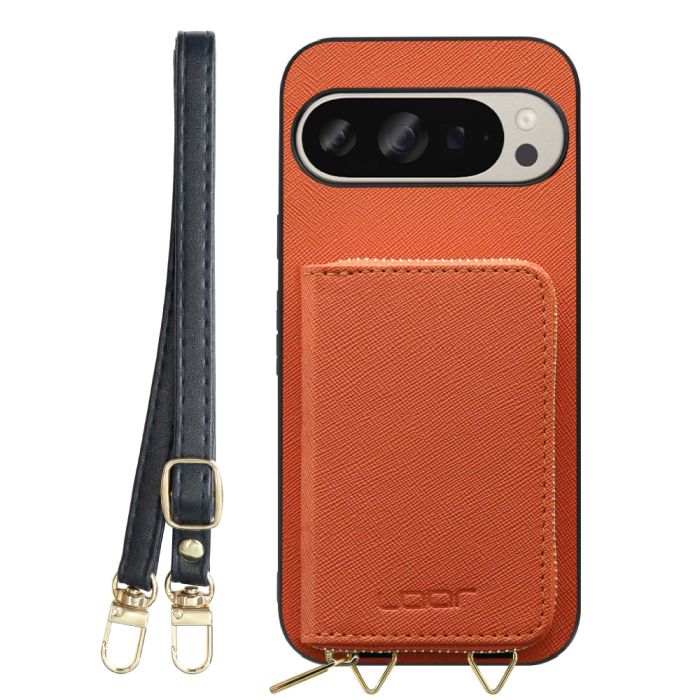 [ LOOF CASUAL-SHELL POUCH ] Google Pixel 9 / 9 Pro Google Pixel9 Pixel9pro ピクセル9 ピクセル9プロ ケース ショルダー スマホショルダー 背面 収納 ポーチ付き カバー スマホケース ストラップ レザー [ Google Pixel 9 / 9 Pro ]