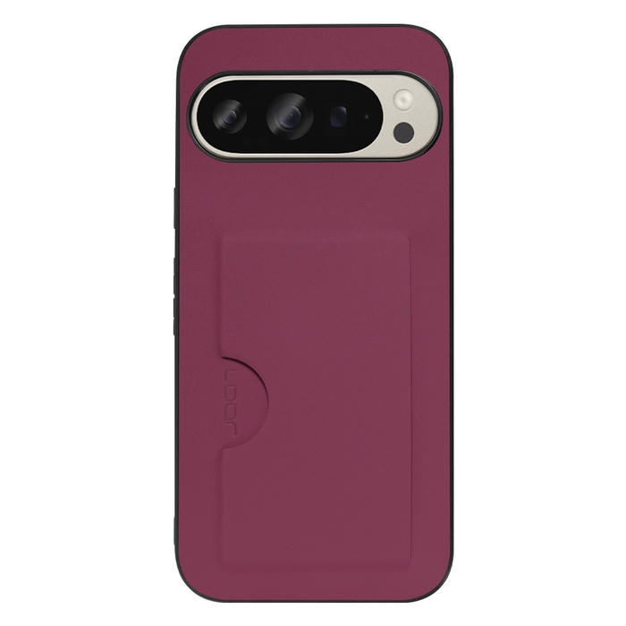 [ LOOF SKIN SLIM-SLOT ] Google Pixel 9 / 9 Pro Google Pixel9 Pixel9pro ピクセル9 ピクセル9プロ スマホケース 背面 ケース カバー ハードケース カード収納 PUレザー ストラップホール [ Google Pixel 9 / 9 Pro ]