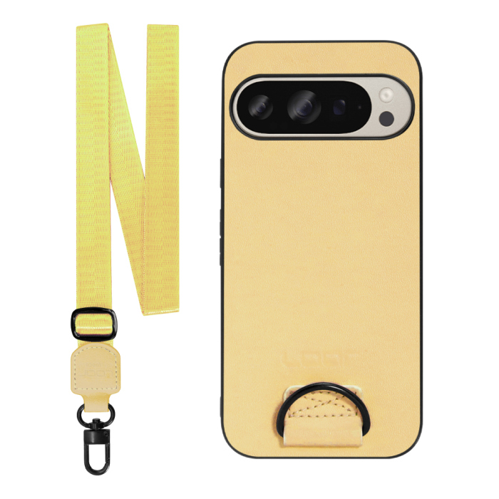 [ LOOF STRAP-SHELL ] Google Pixel 9 / 9 Pro Google Pixel9 Pixel9pro ピクセル9 ピクセル9プロ スマホケース 背面 ケース カバー ハードケース ショルダー スマホショルダー ハンドストラップ  本革 [ Google Pixel 9 / 9 Pro ]
