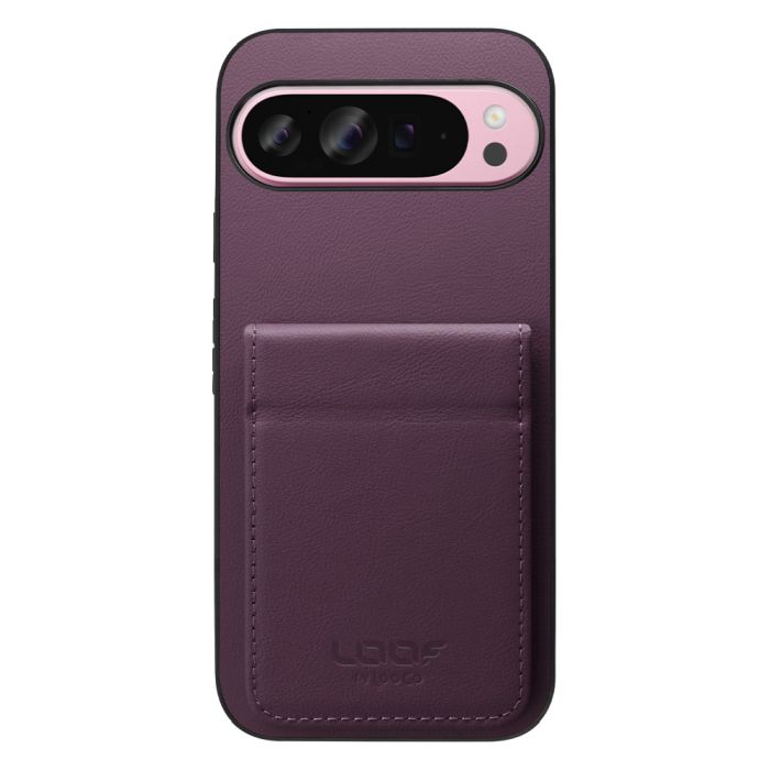 [ LOOF BASIC-SHELL SLIM CARD 2カード ] Google Pixel 9 Pro XL Google Pixel9proxl ピクセル9プロXL ケース 背面 カード収納 カード入れ カードポケット カバー スマホケース 薄型 大容量 本革 [ Google Pixel 9 Pro XL ]