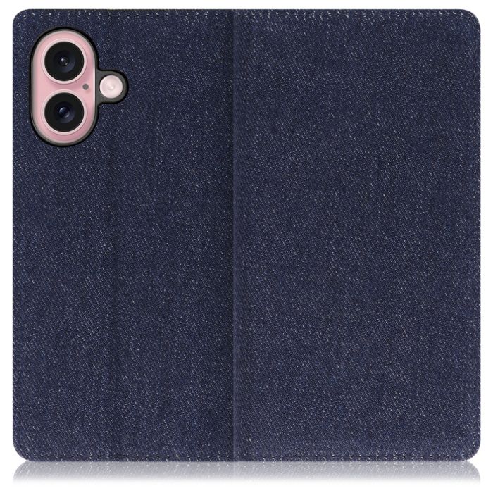 [ LOOF DENIM ] iPhone 16 iPhone16 アイフォン16 iPhone 16 アイフォン 16 スマホケース ケース カバー 手帳型ケース カード収納 マグネット付き デニム ベルトなし [ iPhone 16 ]