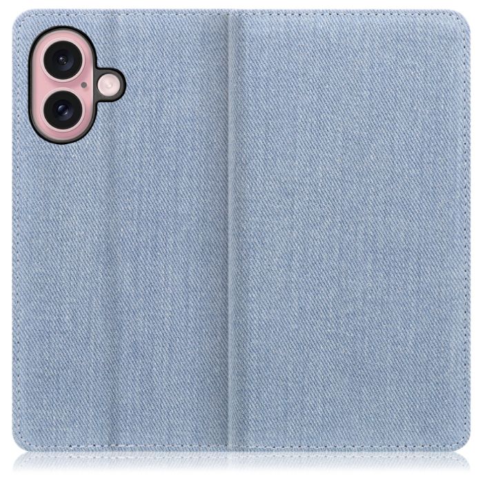 [ LOOF DENIM ] iPhone 16 iPhone16 アイフォン16 iPhone 16 アイフォン 16 スマホケース ケース カバー 手帳型ケース カード収納 マグネット付き デニム ベルトなし [ iPhone 16 ]