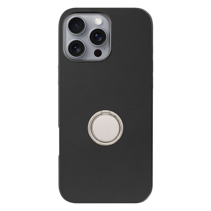 [ LOOF RING-SHELL (シンプル Ver.) ] iPhone 16 Pro Max iPhone16 Pro Max アイフォン16 プロ マックス iPhone 16 16ProMax アイフォン 16 スマホケース 背面 ケース カバー ハードケース スマホリング リング付き 本革 ストラップホール [ iPhone 16 Pro Max ]