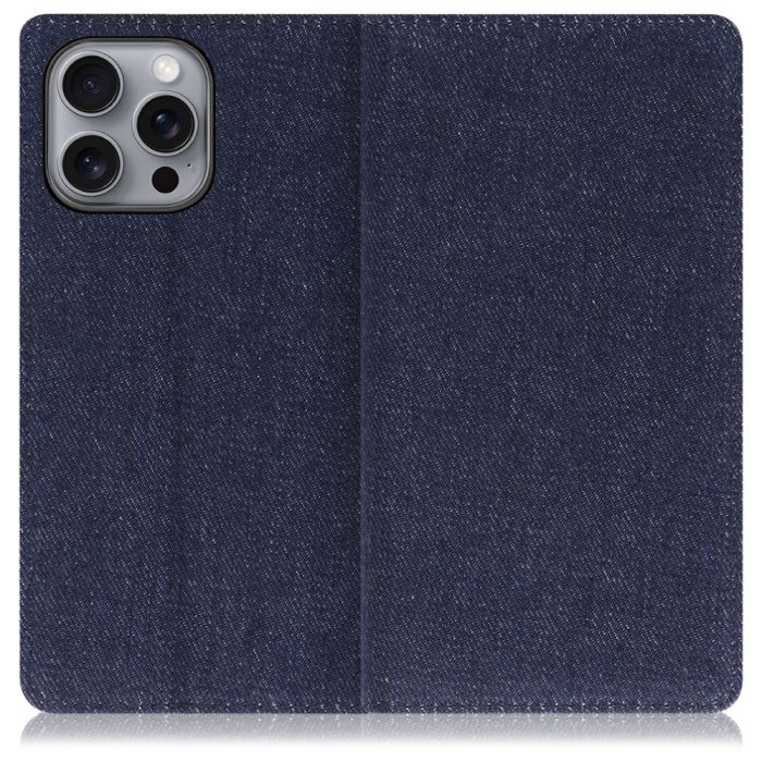 [ LOOF DENIM ] iPhone 16 Pro Max iPhone16 Pro Max アイフォン16 プロ マックス iPhone 16 16ProMax アイフォン 16 スマホケース ケース カバー 手帳型ケース カード収納 マグネット付き デニム ベルトなし [ IP16PM ]