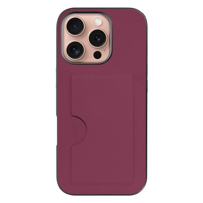 [ LOOF SKIN SLIM-SLOT ] iPhone 16 Pro iPhone16 Pro アイフォン16 プロ スマホケース 背面 ケース カバー ハードケース カード収納 PUレザー ストラップホール [ iPhone 16 Pro ]