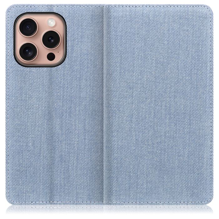 [ LOOF DENIM ] iPhone 16 Pro iPhone16 Pro アイフォン16 プロ iPhone 16 Pro 16Pro アイフォン 16 スマホケース ケース カバー 手帳型ケース カード収納 マグネット付き デニム ベルトなし [ iPhone 16 Pro ]