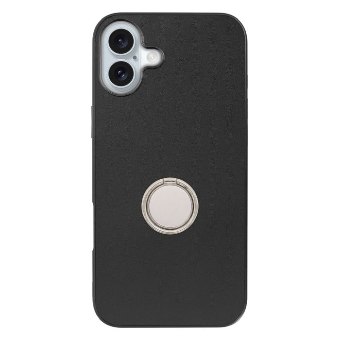 [ LOOF RING-SHELL (シンプル Ver.) ] iPhone 16 Plus iPhone16 Plus アイフォン16 プラス iPhone 16 Plus 16Plus アイフォン 16 スマホケース 背面 ケース カバー ハードケース スマホリング リング付き 本革 ストラップホール [ iPhone 16 Plus ]