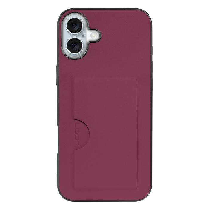 [ LOOF SKIN SLIM-SLOT ] iPhone 16 Plus iPhone16 Plus アイフォン16 プラス  スマホケース 背面 ケース カバー ハードケース カード収納 PUレザー ストラップホール [ iPhone 16 Plus ]