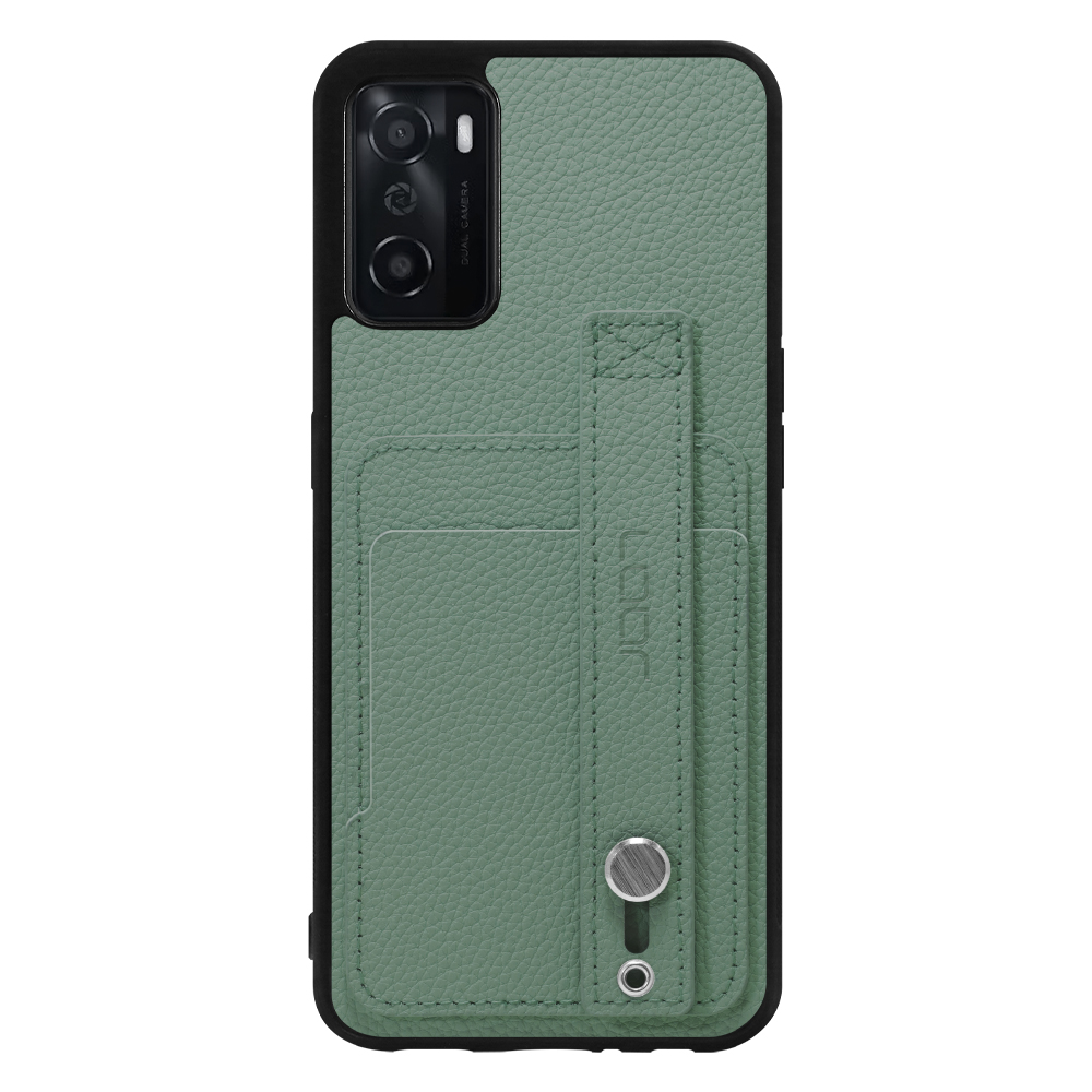 [ LOOF HOLD-SHELL CARD ] OPPO A55s 5G CPH2309 / A102OP a55s5g スマホケース 背面 ケース カバー ハードケース 背面ベルト カード入れ 本革 ストラップホール [ OPPO A55s 5G ]