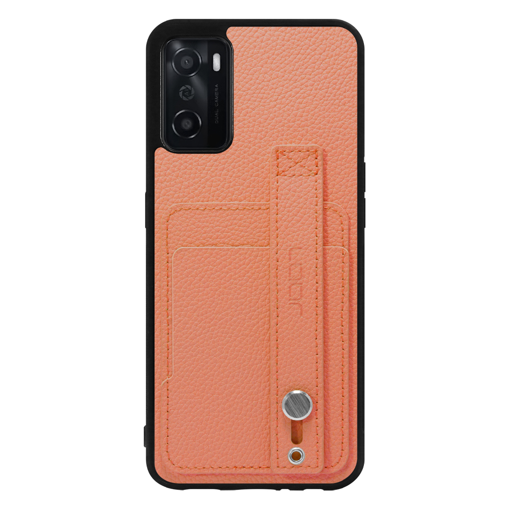 [ LOOF HOLD-SHELL CARD ] OPPO A55s 5G CPH2309 / A102OP a55s5g スマホケース 背面 ケース カバー ハードケース 背面ベルト カード入れ 本革 ストラップホール [ OPPO A55s 5G ]