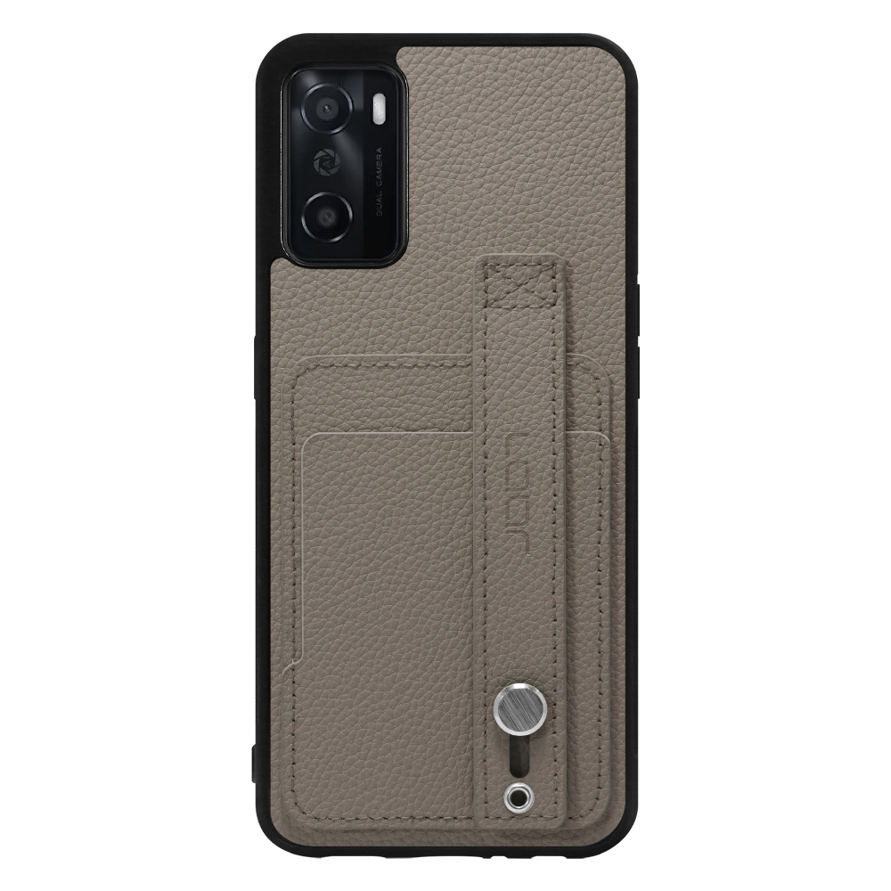 [ LOOF HOLD-SHELL CARD ] OPPO A55s 5G CPH2309 / A102OP a55s5g スマホケース 背面 ケース カバー ハードケース 背面ベルト カード入れ 本革 ストラップホール [ OPPO A55s 5G ]