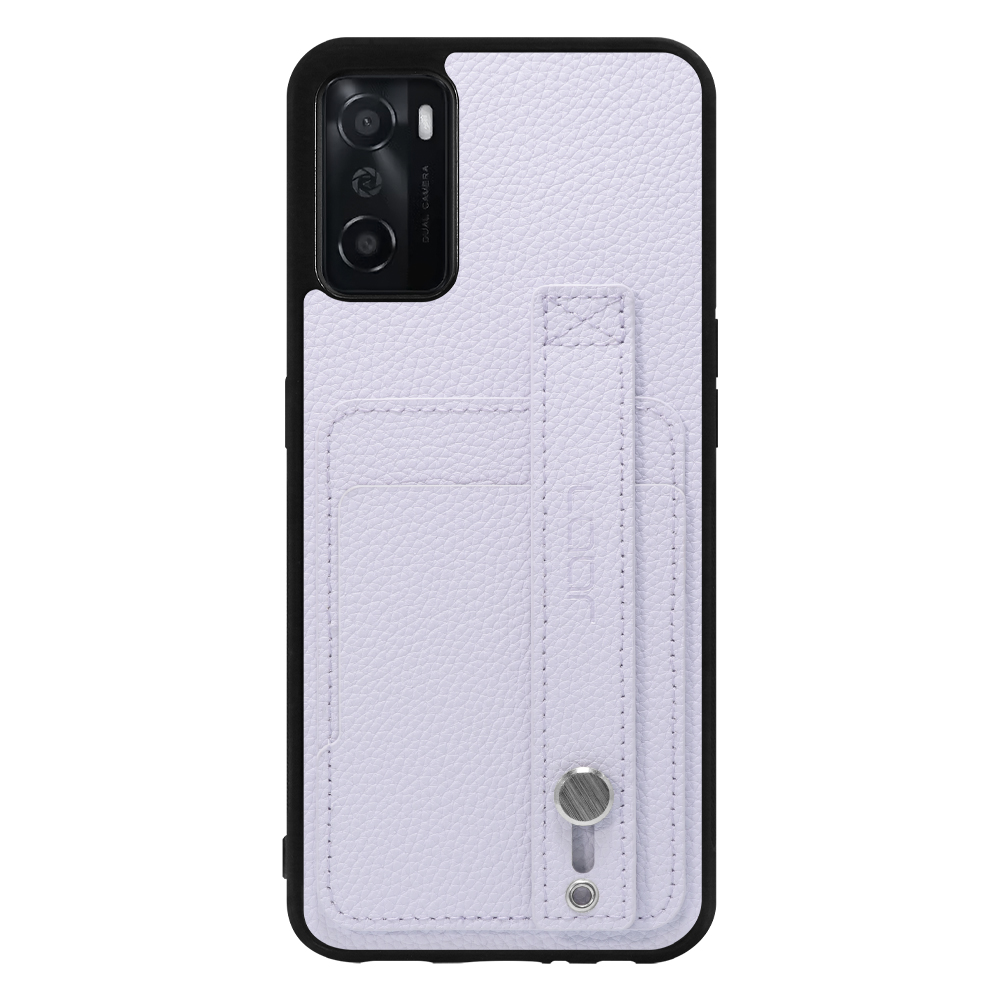 [ LOOF HOLD-SHELL CARD ] OPPO A55s 5G CPH2309 / A102OP a55s5g スマホケース 背面 ケース カバー ハードケース 背面ベルト カード入れ 本革 ストラップホール [ OPPO A55s 5G ]