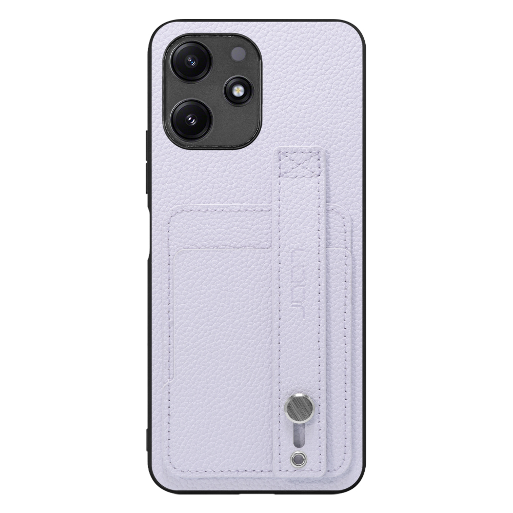 [ LOOF HOLD-SHELL CARD ] Xiaomi Redmi 12 5G XIG03 Redmi12 5G スマホケース 背面 ケース カバー ハードケース 背面ベルト カード入れ 本革 ストラップホール [ Xiaomi Redmi 12 5G ]