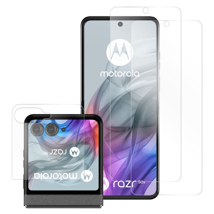[2枚入り] LOOF motorola razr 50 / 50s / 50d 保護フィルム クリア/マット/ブルーライトカット 簡単貼り付け 画面保護 ソフトフィルム 気泡なし 傷防止 割れ防止 高透過率 [ motorola razr 50 / 50s / 50d ]