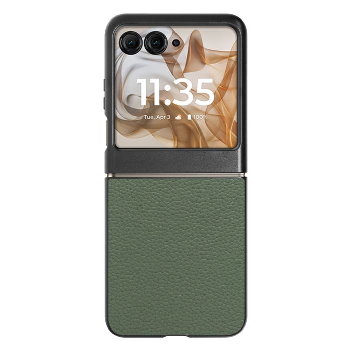 [ LOOF LUXURY-SHELL ] motorola razr 50 / 50s / 50d razr50 razr50s M-51E レーザー スマホケース 背面 ケース カバー ハードケース 本革  [ motorola razr 50 / 50s / 50d ]