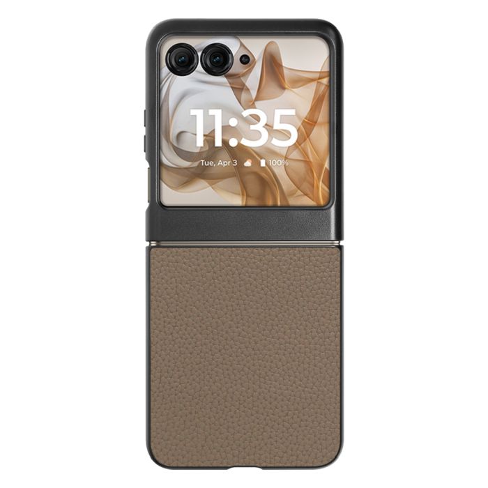 [ LOOF LUXURY-SHELL ] motorola razr 50 / 50s / 50d razr50 razr50s M-51E レーザー スマホケース 背面 ケース カバー ハードケース 本革  [ motorola razr 50 / 50s / 50d ]