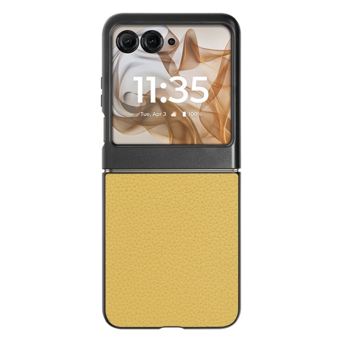 [ LOOF LUXURY-SHELL ] motorola razr 50 / 50s / 50d razr50 razr50s M-51E レーザー スマホケース 背面 ケース カバー ハードケース 本革  [ motorola razr 50 / 50s / 50d ]