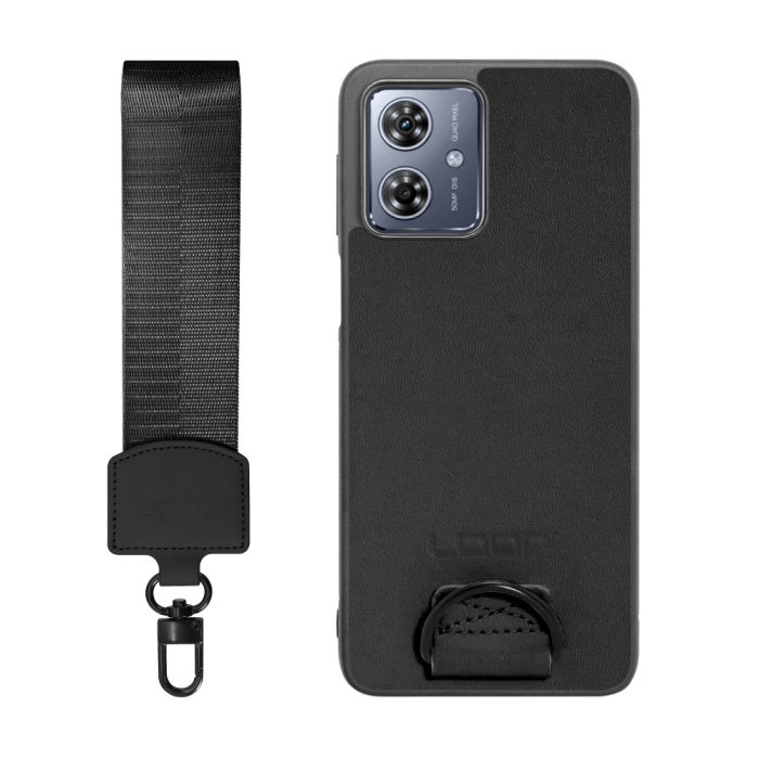 [ LOOF STRAP-SHELL (ショートVer.) ] moto g64 5G / g64y 5G  スマホケース 背面 ケース カバー ハードケース ハンドストラップ  本革 [ moto g64 5G / g64y 5G ]