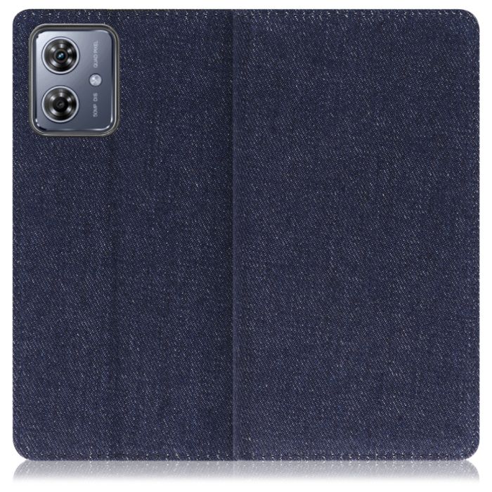 [ LOOF DENIM ] moto g64 5G / g64y 5G  スマホケース ケース カバー 手帳型ケース カード収納 マグネット付き デニム ベルトなし [ moto g64 5G / g64y 5G ]
