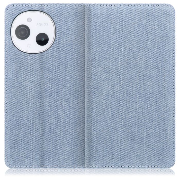 [ LOOF DENIM ] AQUOS sense9 SH-53E SHG14 SH-M29 スマホケース ケース カバー 手帳型ケース カード収納 マグネット付き デニム ベルトなし [ AQUOS sense9 ]