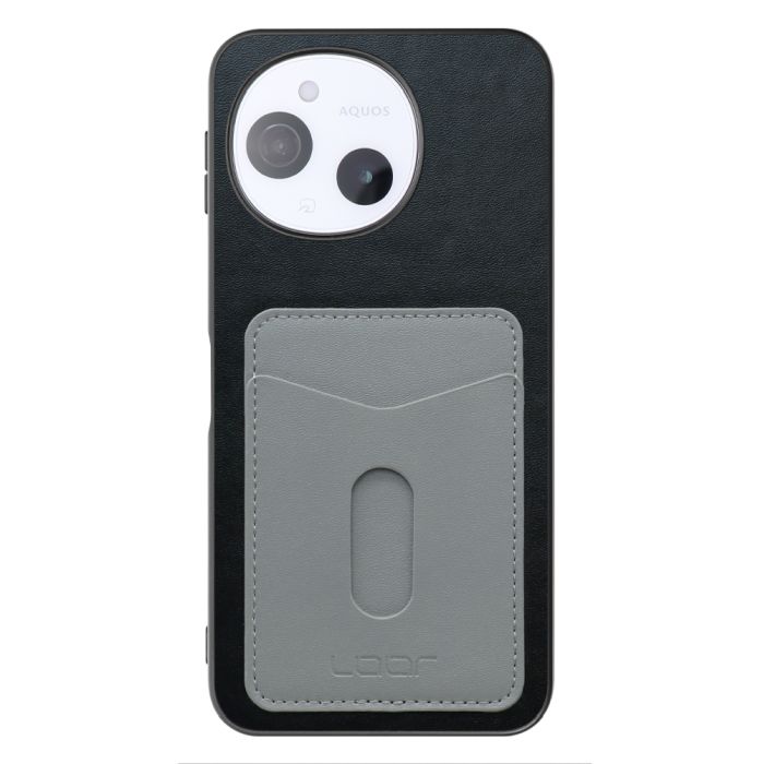 [ LOOF PASS-SHELL スライド] AQUOS sense9 SH-53E SHG14 SH-M29 スマホケース 背面 ケース カバー ハードケース カード収納 カードホルダー ストラップホール [ AQUOS sense9 ]