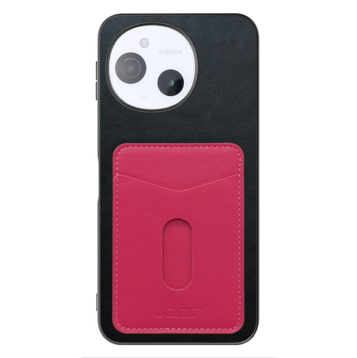 [ LOOF PASS-SHELL スライド] AQUOS sense9 SH-53E SHG14 SH-M29 スマホケース 背面 ケース カバー ハードケース カード収納 カードホルダー ストラップホール [ AQUOS sense9 ]