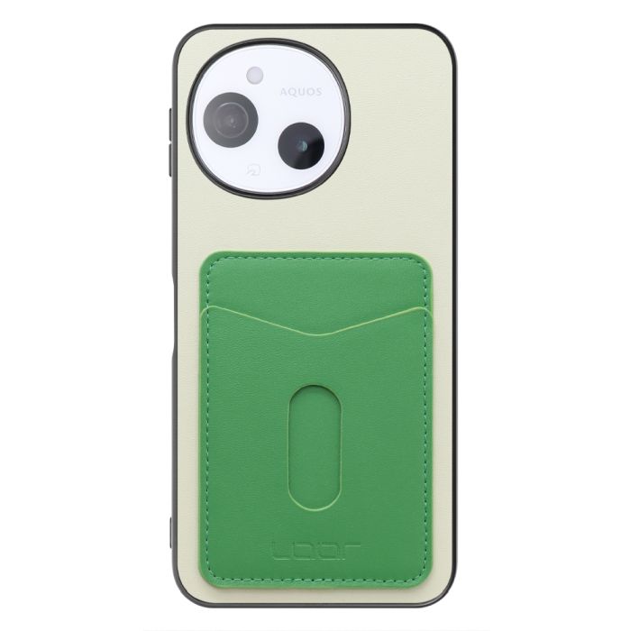 [ LOOF PASS-SHELL スライド] AQUOS sense9 SH-53E SHG14 SH-M29 スマホケース 背面 ケース カバー ハードケース カード収納 カードホルダー ストラップホール [ AQUOS sense9 ]