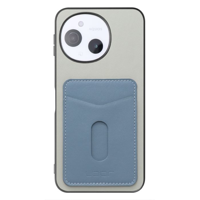 [ LOOF PASS-SHELL スライド] AQUOS sense9 SH-53E SHG14 SH-M29 スマホケース 背面 ケース カバー ハードケース カード収納 カードホルダー ストラップホール [ AQUOS sense9 ]