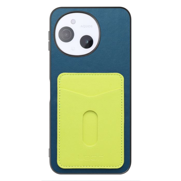 [ LOOF PASS-SHELL スライド] AQUOS sense9 SH-53E SHG14 SH-M29 スマホケース 背面 ケース カバー ハードケース カード収納 カードホルダー ストラップホール [ AQUOS sense9 ]