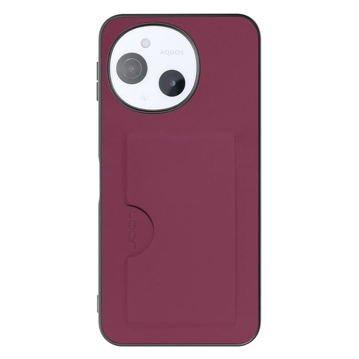 [ LOOF SKIN SLIM-SLOT ] AQUOS sense9 SH-53E SHG14 SH-M2 SH-53F SH-M33 スマホケース 背面 ケース カバー ハードケース カード収納 PUレザー ストラップホール [ AQUOS sense9 / sense10 ]