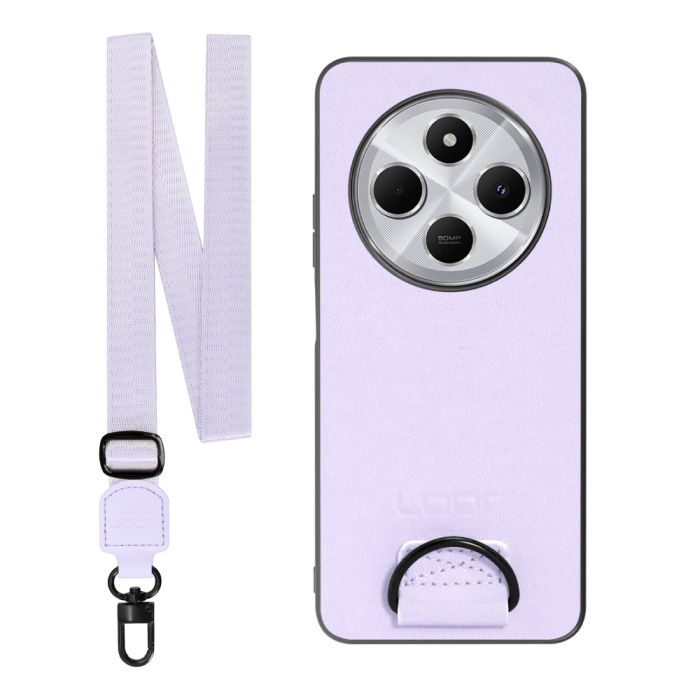 [ LOOF STRAP-SHELL ] Xiaomi Redmi 14C 14C Redmi14C スマホケース 背面 ケース カバー ハードケース ショルダー スマホショルダー ハンドストラップ  本革 [ Xiaomi Redmi 14C ]