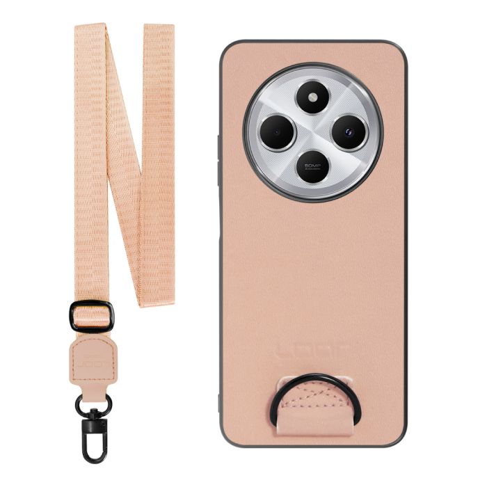 [ LOOF STRAP-SHELL ] Xiaomi Redmi 14C 14C Redmi14C スマホケース 背面 ケース カバー ハードケース ショルダー スマホショルダー ハンドストラップ  本革 [ Xiaomi Redmi 14C ]