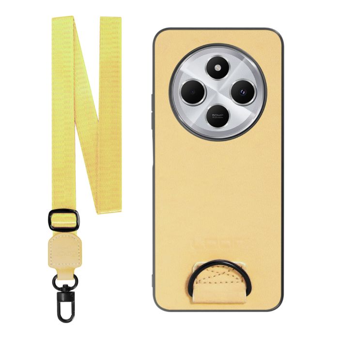 [ LOOF STRAP-SHELL ] Xiaomi Redmi 14C 14C Redmi14C スマホケース 背面 ケース カバー ハードケース ショルダー スマホショルダー ハンドストラップ  本革 [ Xiaomi Redmi 14C ]