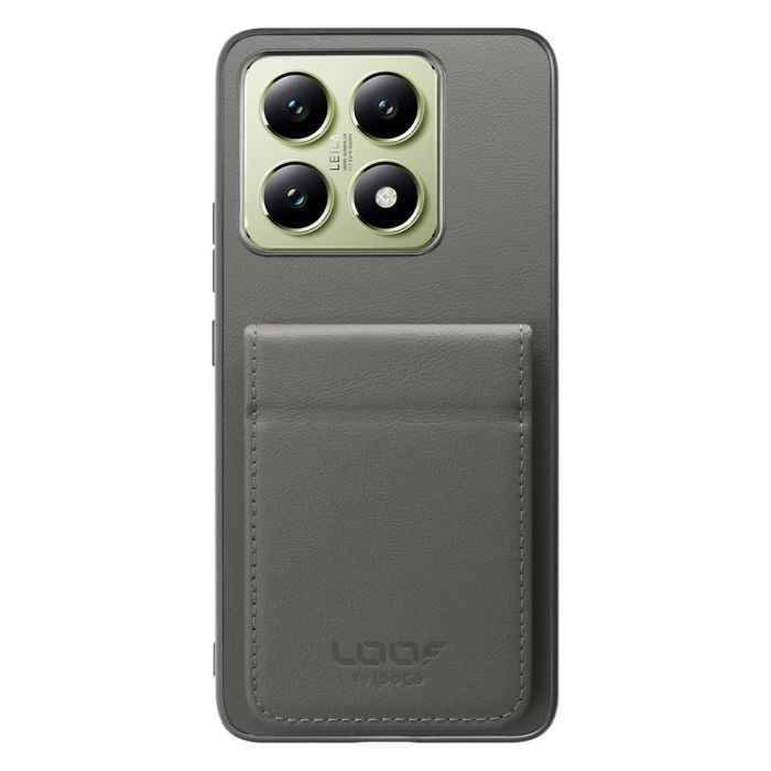 [ LOOF BASIC-SHELL SLIM CARD 2カード ] Xiaomi 14T XIG06 ケース 背面 カード収納 カード入れ カードポケット カバー スマホケース 薄型 大容量 本革 [ Xiaomi 14T ]