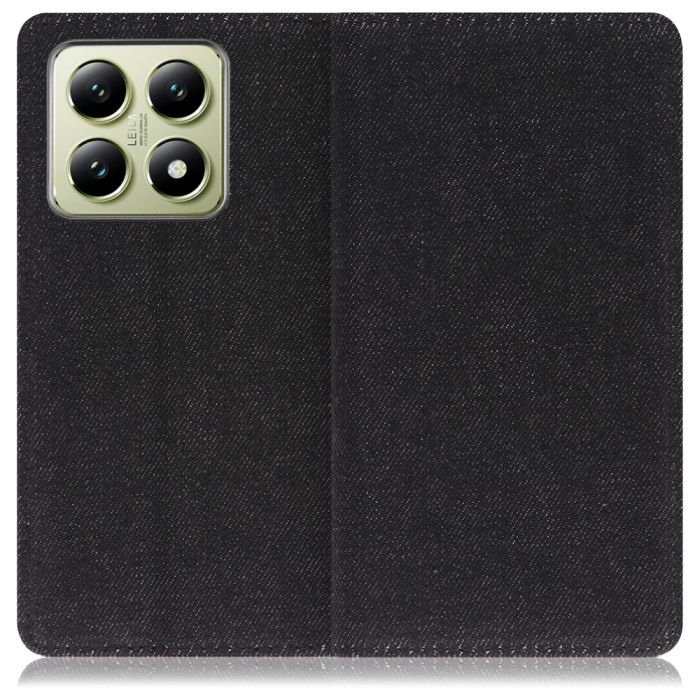 [ LOOF DENIM ] Xiaomi 14T XIG06 スマホケース ケース カバー 手帳型ケース カード収納 マグネット付き デニム ベルトなし [ Xiaomi 14T ]