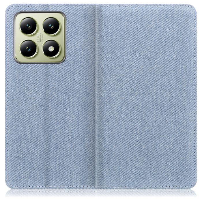 [ LOOF DENIM ] Xiaomi 14T XIG06 スマホケース ケース カバー 手帳型ケース カード収納 マグネット付き デニム ベルトなし [ Xiaomi 14T ]