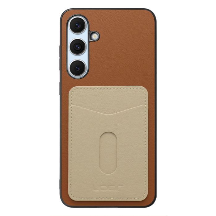 [ LOOF PASS-SHELL (LEATHER Ver.) スライド ] Galaxy S24 FE SM-S721Q / SCG30 ギャラクシー s24fe スマホケース 背面 ケース カバー ハードケース カード収納 カードホルダー ストラップホール [ Galaxy S24 FE ]