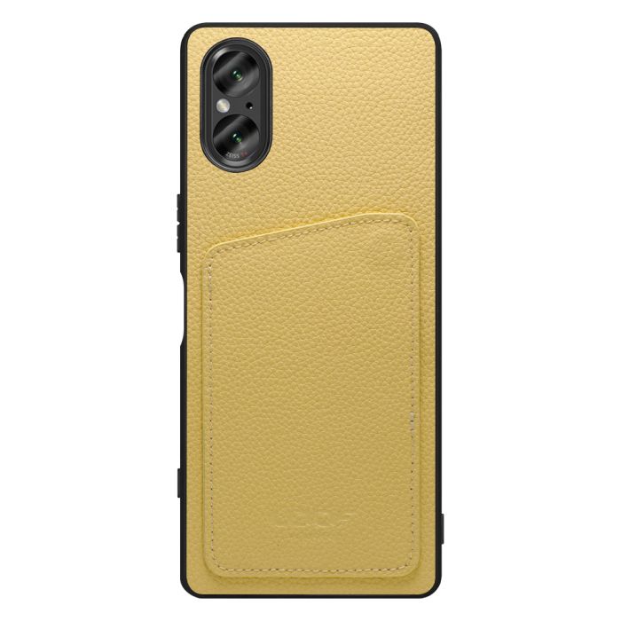 [ LOOF INVISIBLE CARD CASE-SHELL ] Xperia 5 V SO-53D / SOG12 5V Xperia5V スマホケース 背面 ケース カバー 本革 見えない収納 カード 見えない 落ちない マグネット [ Xperia 5 V ]