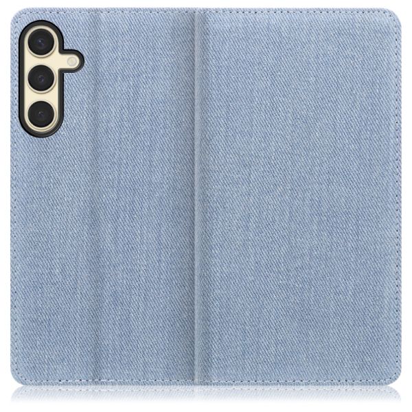 [ LOOF DENIM ] Galaxy S24 s24 スマホケース ケース カバー 手帳型ケース カード収納 マグネット付き デニム ベルトなし [ Galaxy S24 ]