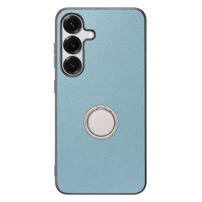[ LOOF RING-SHELL (シンプル Ver.) ] Galaxy S25 SC-51F スマホケース 背面 ケース カバー ハードケース スマホリング リング付き 本革 ストラップホール [ Galaxy S25 ]