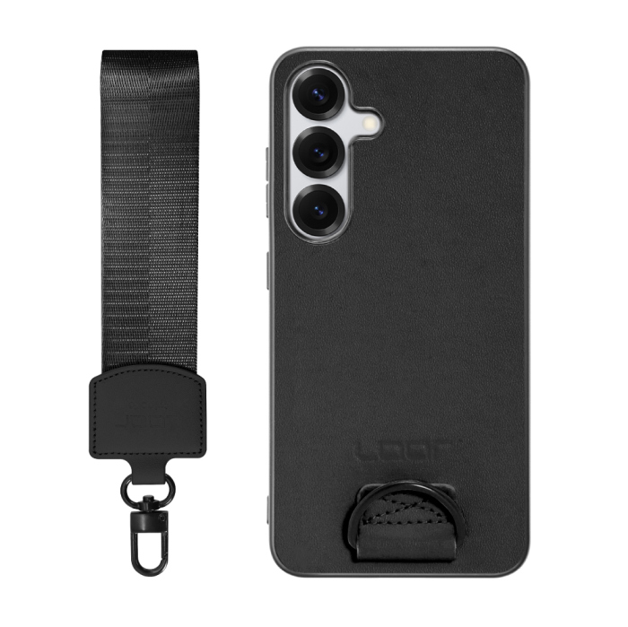 [ LOOF STRAP-SHELL (ショートVer.) ] Galaxy S25 SC-51F スマホケース 背面 ケース カバー ハードケース ハンドストラップ  本革 [ Galaxy S25 ]