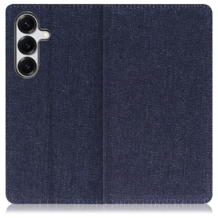 [ LOOF DENIM ] Galaxy S25 SC-51F スマホケース ケース カバー 手帳型ケース カード収納 マグネット付き デニム ベルトなし [ Galaxy S25 ]