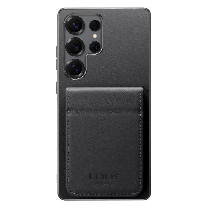 [ LOOF BASIC-SHELL SLIM CARD 2カード ] Galaxy S25 Ultra SC-52F ケース 背面 カード収納 カード入れ カードポケット カバー スマホケース 薄型 大容量 本革 [ Galaxy S25 Ultra ]