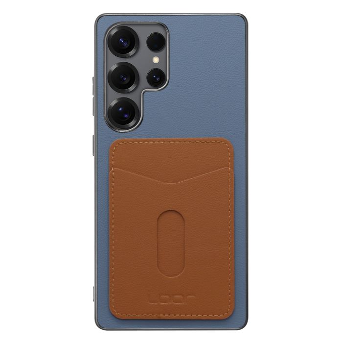 [ LOOF PASS-SHELL (LEATHER Ver.) スライド ] Galaxy S25 Ultra SC-52F スマホケース 背面 ケース カバー ハードケース カード収納 カードホルダー ストラップホール [ Galaxy S25 Ultra ]