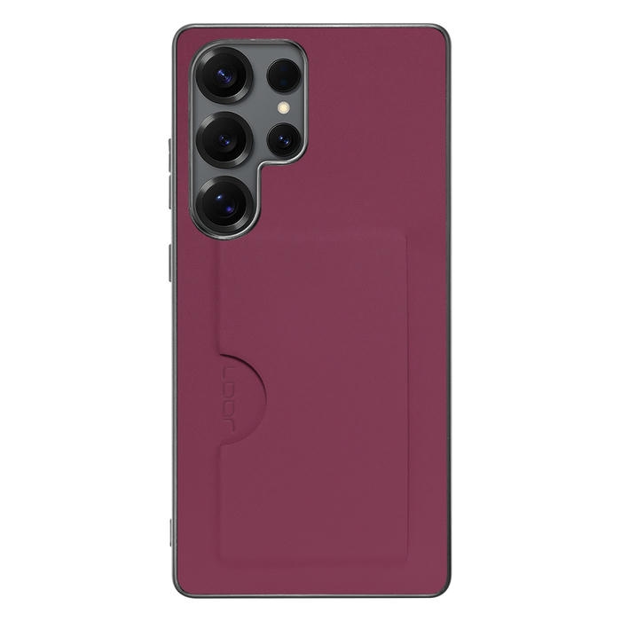 [ LOOF SKIN SLIM-SLOT ] Galaxy S25 Ultra SC-52F スマホケース 背面 ケース カバー ハードケース カード収納 PUレザー ストラップホール [ Galaxy S25 Ultra ]
