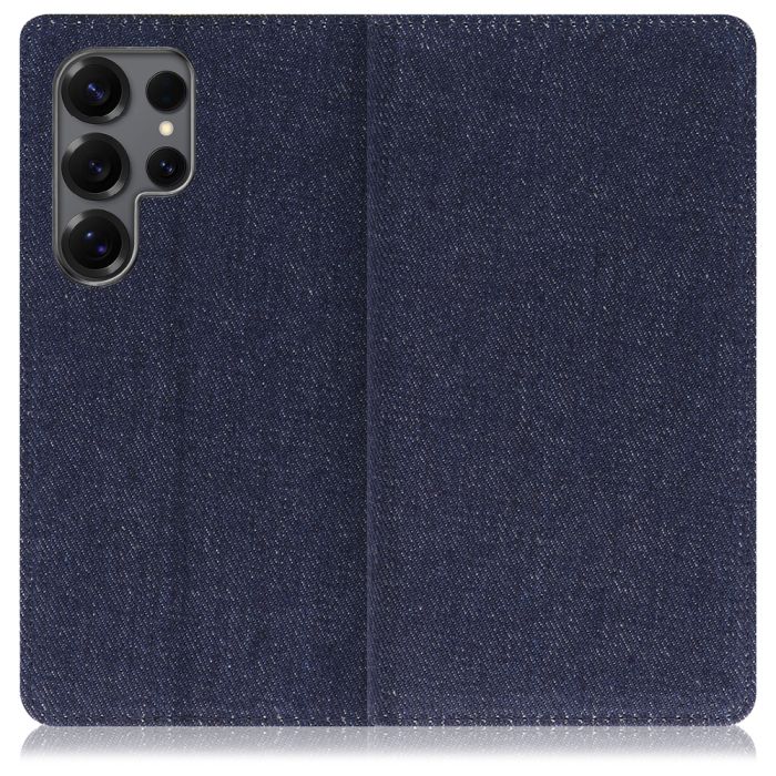 [ LOOF DENIM ] Galaxy S25 Ultra SC-52F スマホケース ケース カバー 手帳型ケース カード収納 マグネット付き デニム ベルトなし [ Galaxy S25 Ultra ]