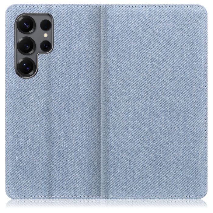 [ LOOF DENIM ] Galaxy S25 Ultra SC-52F スマホケース ケース カバー 手帳型ケース カード収納 マグネット付き デニム ベルトなし [ Galaxy S25 Ultra ]