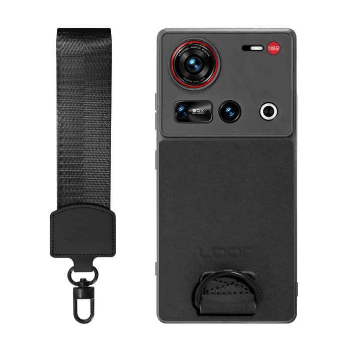 [ LOOF STRAP-SHELL (ショートVer.) ] nubia Z70 Ultra ZTE スマホケース 背面 ケース カバー ハードケース ハンドストラップ  本革 [ nubia Z70 Ultra / Z70S Ultra ]